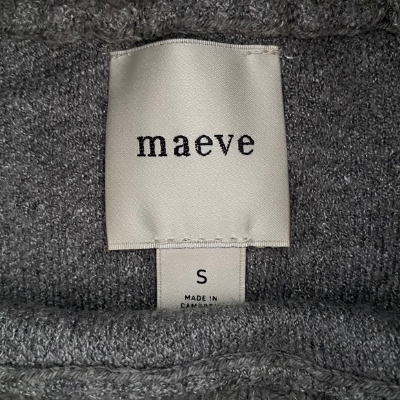 Anthropologie Maeve The Logan Sweater in Dark Gray - Size S - Picture 7 of 8